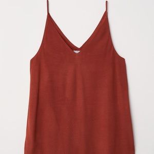 H&M Red dressy tank top